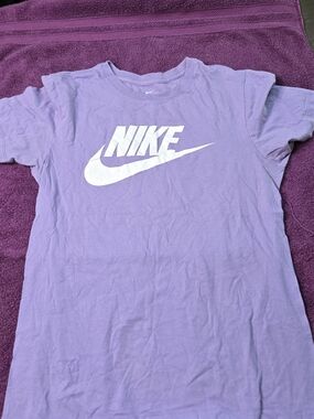 Nike Girls' Lavender Logo Tee